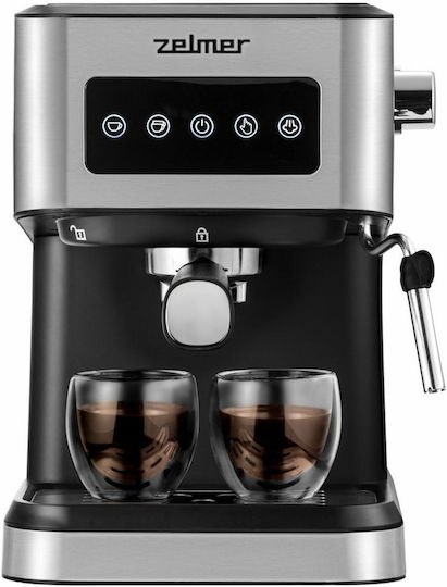 Zelmer Automatic Espresso Machine 1050W Pressure 20bar Silver ZCM6255
