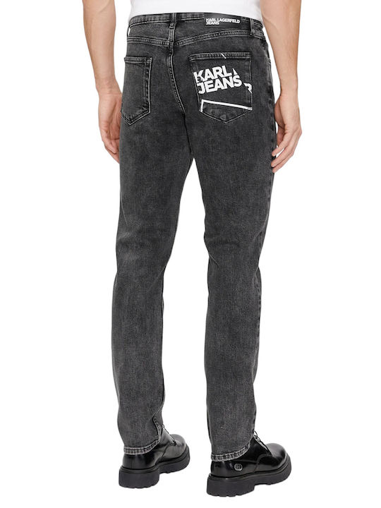 Karl Lagerfeld Men's Jeans Pants in Slim Fit Black