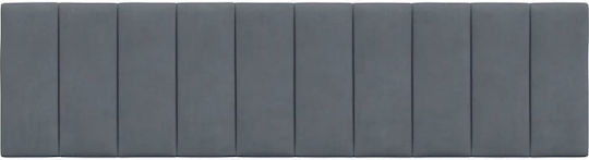 vidaXL Back Cushion For Fabric Bed Headboard Dark Gray 180x45cm