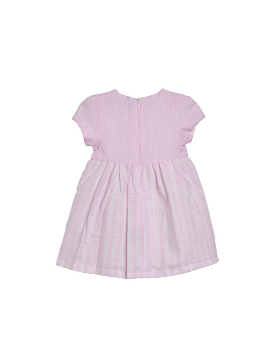 Restart for kids Mädchen Kleid Gestreift Pink