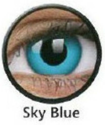 ColourVUE Crazy Lens Sky Blue 2 Daily Colored Non-prescription Contact Lenses Hydrogel