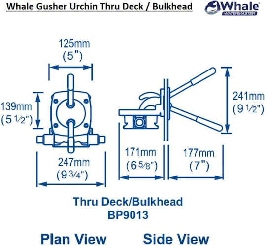 Whale Marine Pumpe Membran für Boot Handbuch Gusher