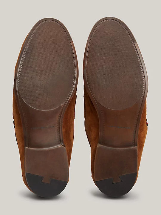 Men's Suede Moccasins Tabac Brown