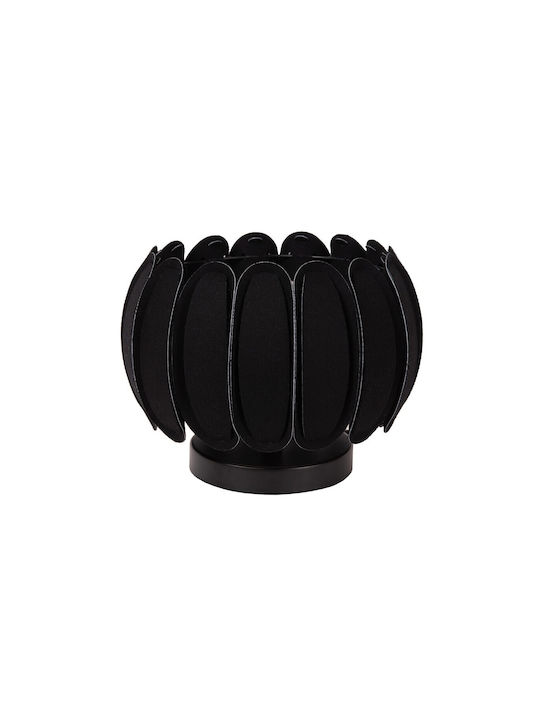 Lucide Lightning Πορτατίφ για Ντουί E27 LED με Μαύρο Καπέλο και Βάση