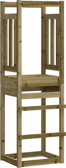 vidaXL Holzturm mit Kletterfläche 53x46.5x169cm. Rosa