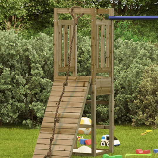 vidaXL Holzturm mit Kletterfläche 53x46.5x169cm. Rosa