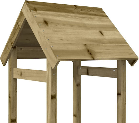 vidaXL Holzturm mit Kletterfläche 53x46.5x194cm. Rosa
