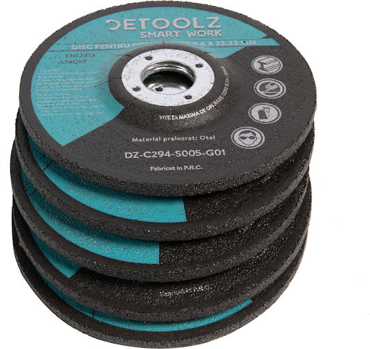 Detoolz Disc de șlefuire 125mm 5buc