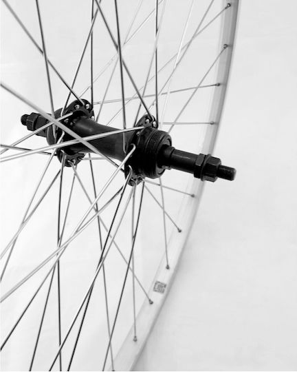 Rückseite Fahrradreifen 27"