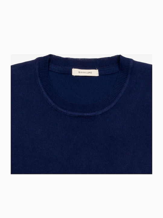 Short Sleeve Blue Blouse