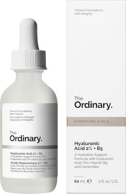 The Ordinary Hyaluronic Acid 2% + B5 Feuchtigkeitsspendend Serum Gesicht mit Hyaluronsäure 60ml