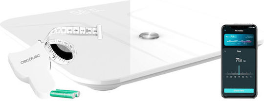 Cecotec Surface Precision 970 Healthy Smart Ζυγαριά 180kg με Λιπομετρητή & Bluetooth Λευκή