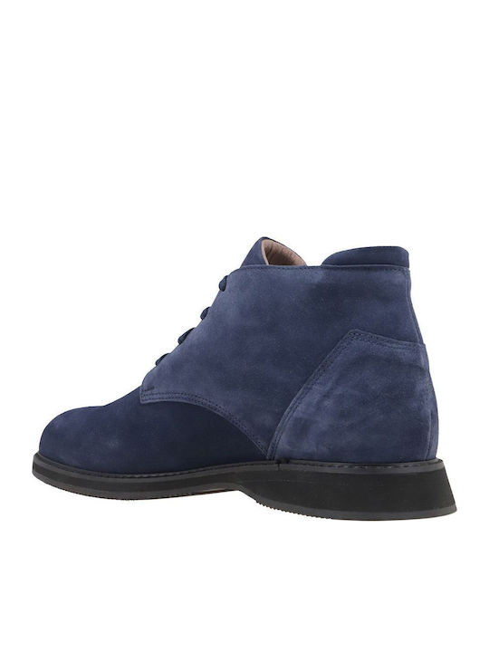 Suede Blue Men's Boots