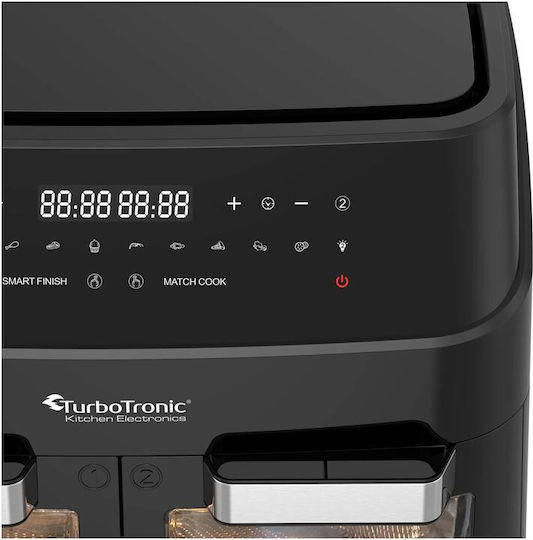 Turbotronic Air Fryer 12lt Μαύρο TT-DAF7W