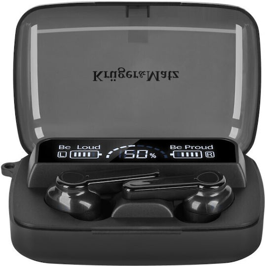 Kruger & Matz M19 Earbud Bluetooth Handsfree Ακουστικά με Θήκη Φόρτισης Μαύρα