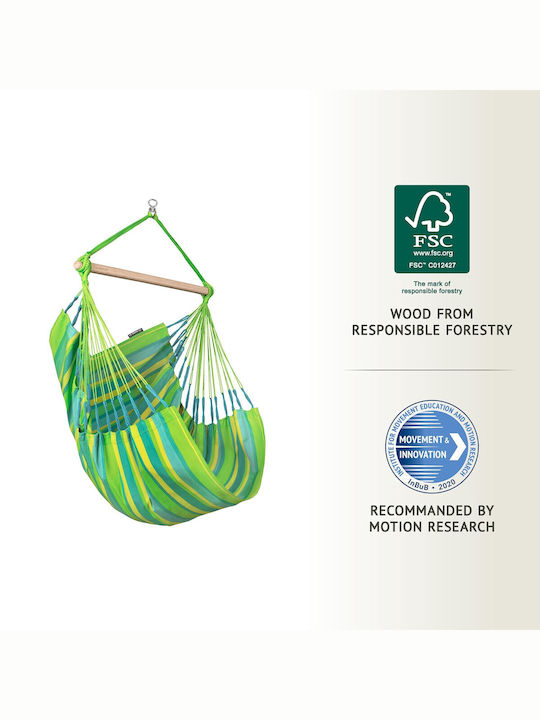 Showood Scaun-Aiură material textil Verde 145x105buc