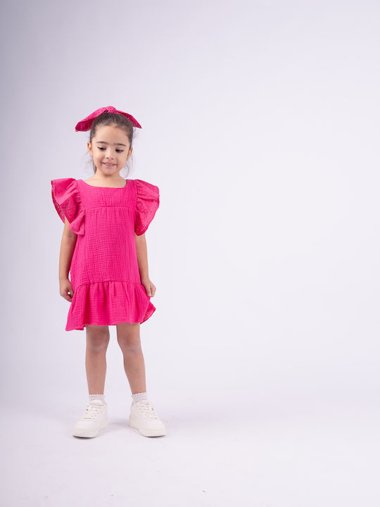 Evita Kids Dress Fuchsia