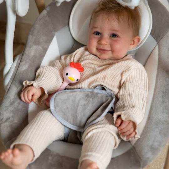 Bo Jungle - Electronic rattle with motion detector and light - Chicken