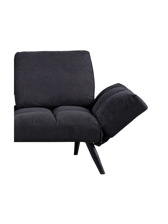Jackie Three-Seater Couch Bed Charcoal 190x80x75cm