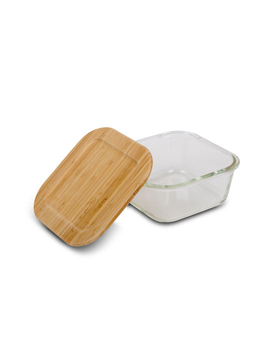 Nava Microwave Glass Lunch Box Transparent 750ml