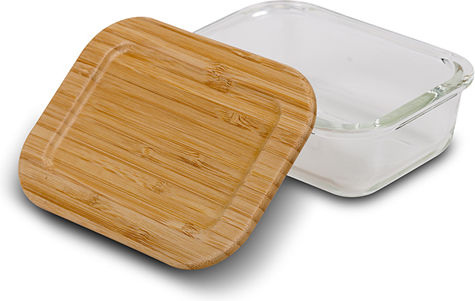 Nava Microwave Glass Lunch Box Transparent 650ml
