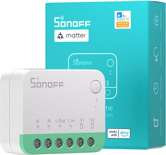 Sonoff MINIR4M Smart Switch 2 Channels Wi-Fi & Bluetooth 10A