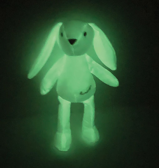 Plush Toy Jemini Phosphorescent 21cm Rabbit Luminou White
