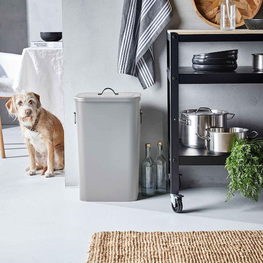 Butlers Grove Кошче Binster за Боклук Метално Сиво 41л