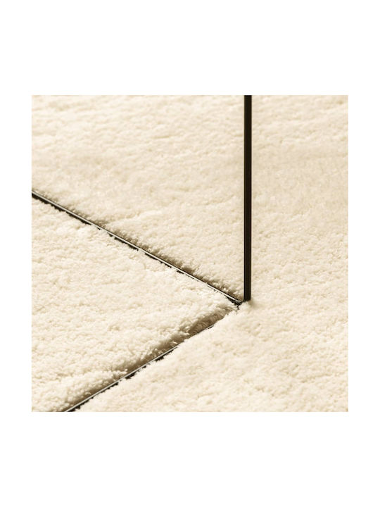 vidaXL Huarte Anti-slip Rug Rectangular Cream