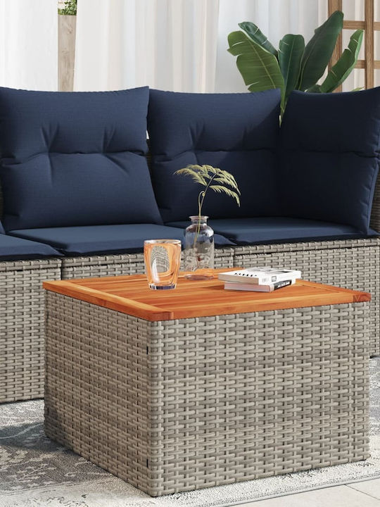 Sitting Room Table for Small Outdoor Spaces Gray 55x55x37cm