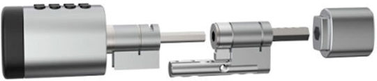 Liliwise Electronic Lock in color Silver with Connectivity Bluetooth