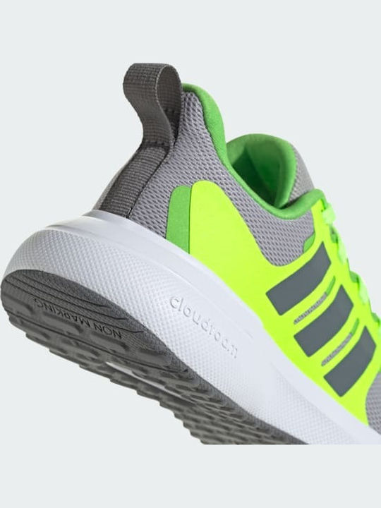 FortaRun 2.0 Αθλητικά Παιδικά Παπούτσια Running με Κορδόνια Grey Two / Grey Four / Lucid Lemon
