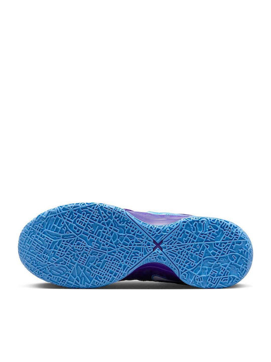 LeBron NXXT Gen AMPD Low Basketball Shoes Field Purple / Metallic Silver / University Blue