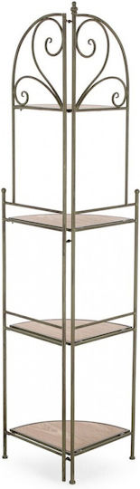 Eckbibliothek Guenda Dunkelgrün 48x35x165,5cm