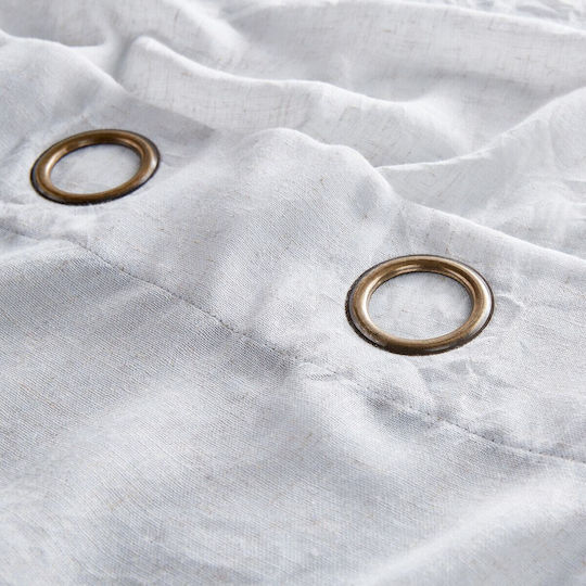 La Redoute Interieurs Perdea Fereastra Cu Capse Gri 135x180cm