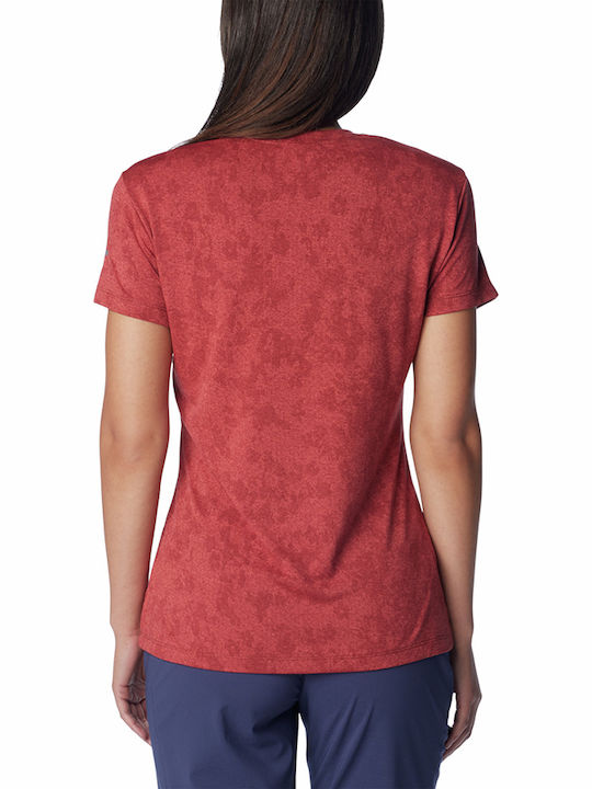 Columbia Damen Sportlich T-shirt Rot