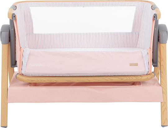 Kikka Boo Wiege Nanna mit Matratze, Seitlicher Öffnung und Rädern Pink