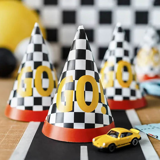 PartyDeco Disney Cars Party Hats 6pcs