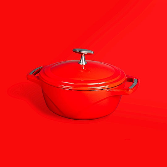 Lodge Cherry On Top Deep Cast Iron Pot 2.8L / 23cm