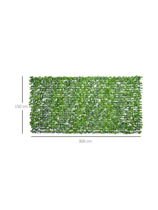Outsunny Künstliches Laubpaneel 1.5x3m
