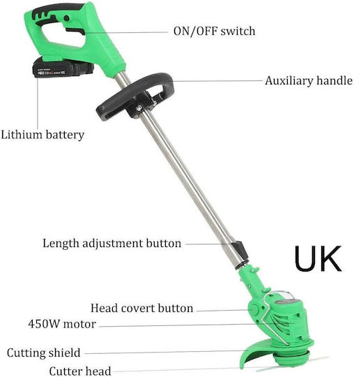 Divendi Akku-Rasentrimmer Schulter/Hand 24V 2kg
