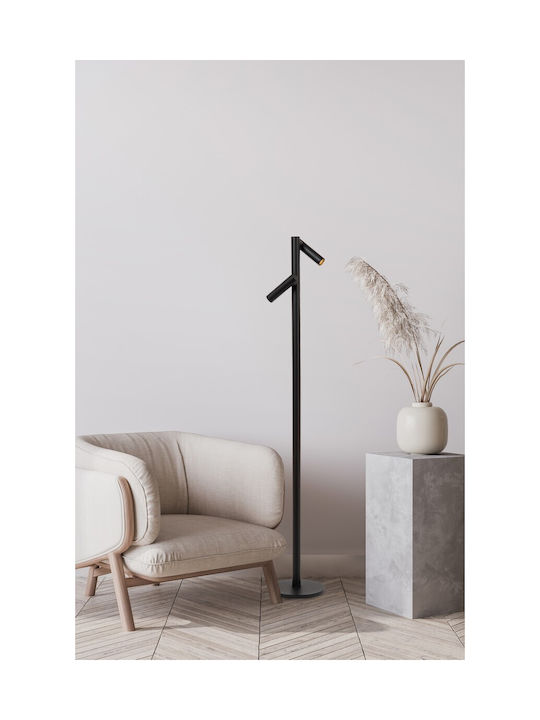 Lucide Lightning LED Floor Lamp with Warm White Light 140lm Black