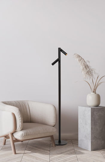 Lucide Lightning LED Floor Lamp with Warm White Light 140lm Black