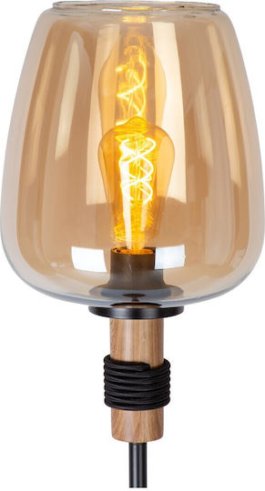 Lucide Lightning Φωτιστικό Δαπέδου με Ντουί για Λαμπτήρα E27 Καφέ