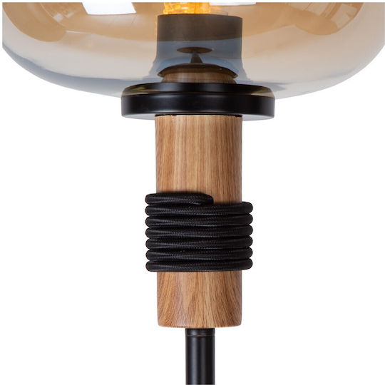 Lucide Lightning Φωτιστικό Δαπέδου με Ντουί για Λαμπτήρα E27 Καφέ