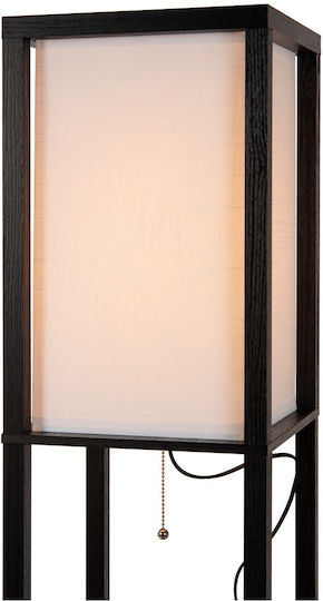Lucide Lightning Floor Lamp H162.7xW26cm. with Socket for Bulb E27 Black