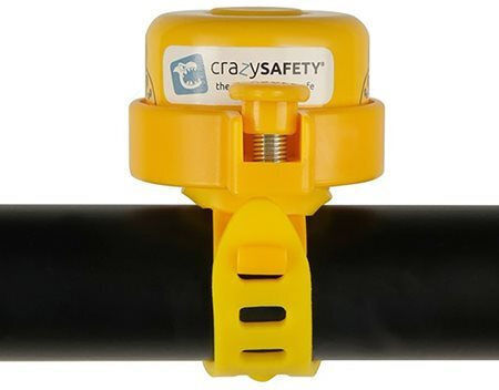 Crazy Safety Παιδικό Κουδούνι Ποδηλάτου Κίτρινο