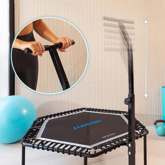 Cecotec Drumfit Jump 1270 Τραμπολίνο Γυμναστικής Διαμέτρου 127εκ. με Λαβή