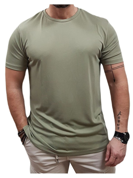 Vittorio Artist Men's Short Sleeve T-shirt Khaki