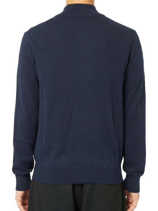 Men's Knitted Cardigan Navy Blue